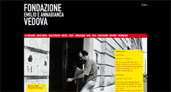 Desktop Screenshot of fondazionevedova.org