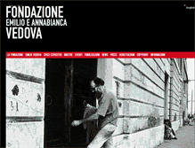 Tablet Screenshot of fondazionevedova.org